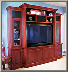 Custom Cherry Entertainment Center